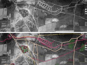 The Great War Seen From The Air includes colorful icons that highlight supply routes, trench lines, and other things of strategic importance.